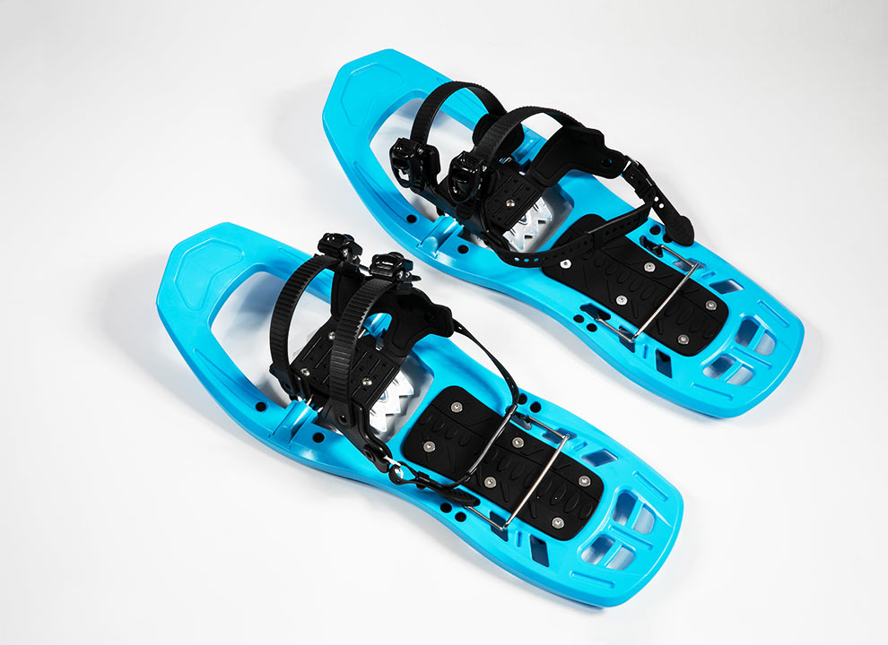 Blue One-pull Binding Snowshoes